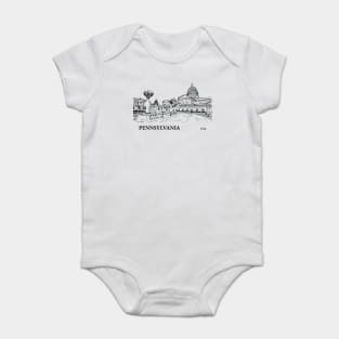 Pennsylvania State USA Baby Bodysuit